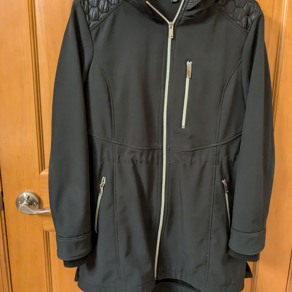 Women's Black Quilted Ski Jacket